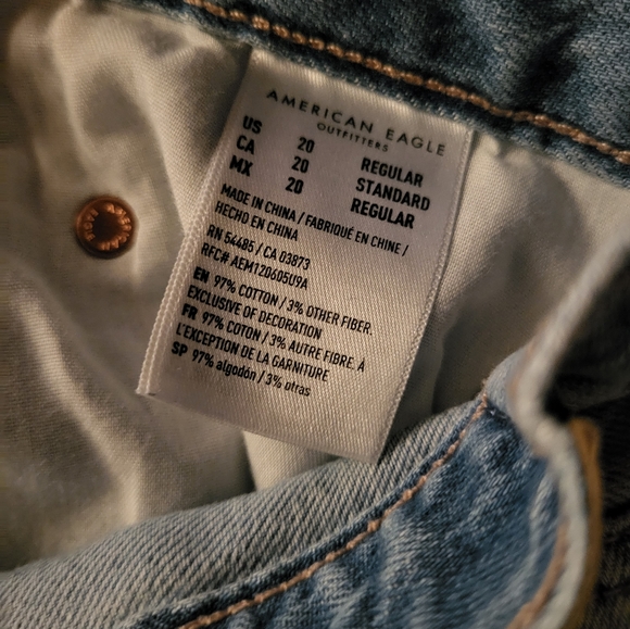 American eagle wide leg crop jeans, size 20. NWOT. - Picture 8 of 10